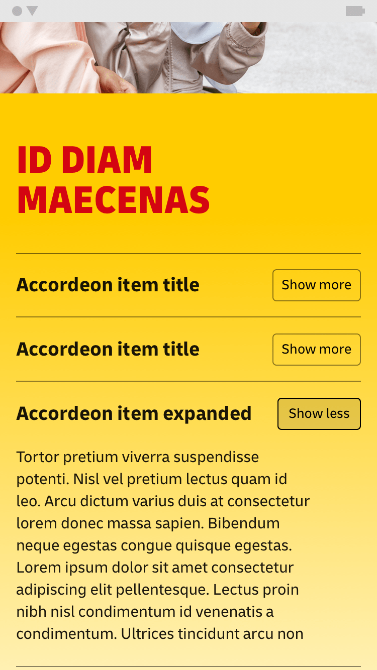Expand Toggle Button Examples Beispiele